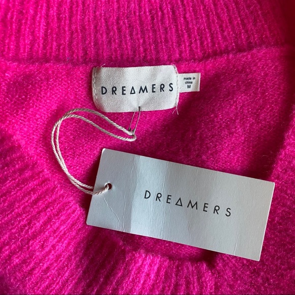 Dreamers Sweater NWT Hot Pink - Picture 4 of 6